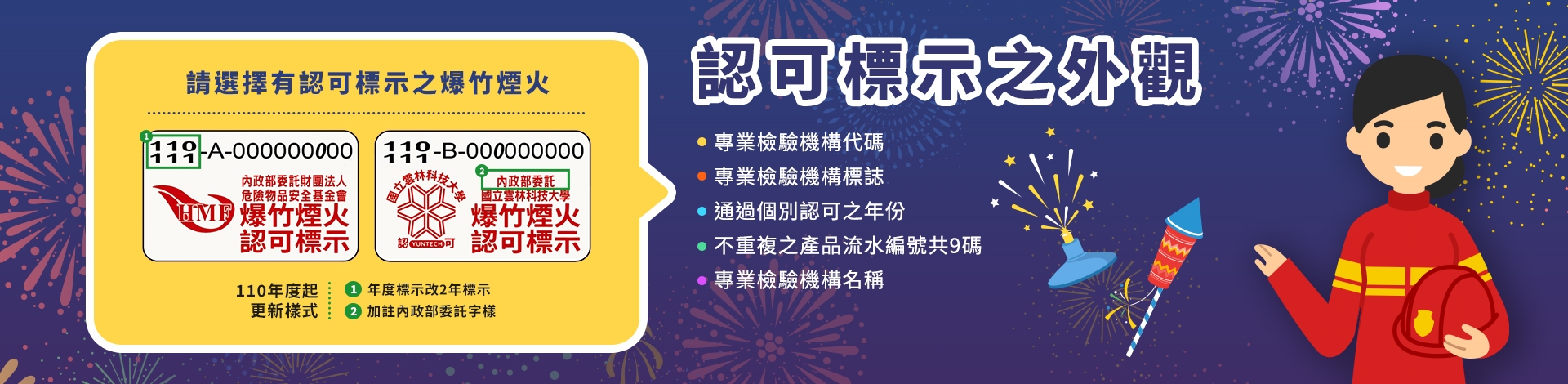 爆竹煙火選購安全宣導