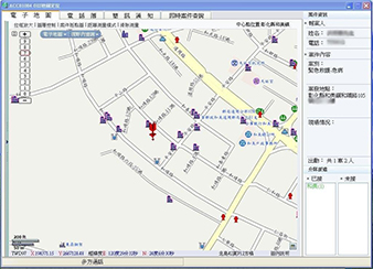 GIS地圖定位示意圖