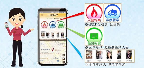 善用119報案APP  快速定位  即刻救援更快速