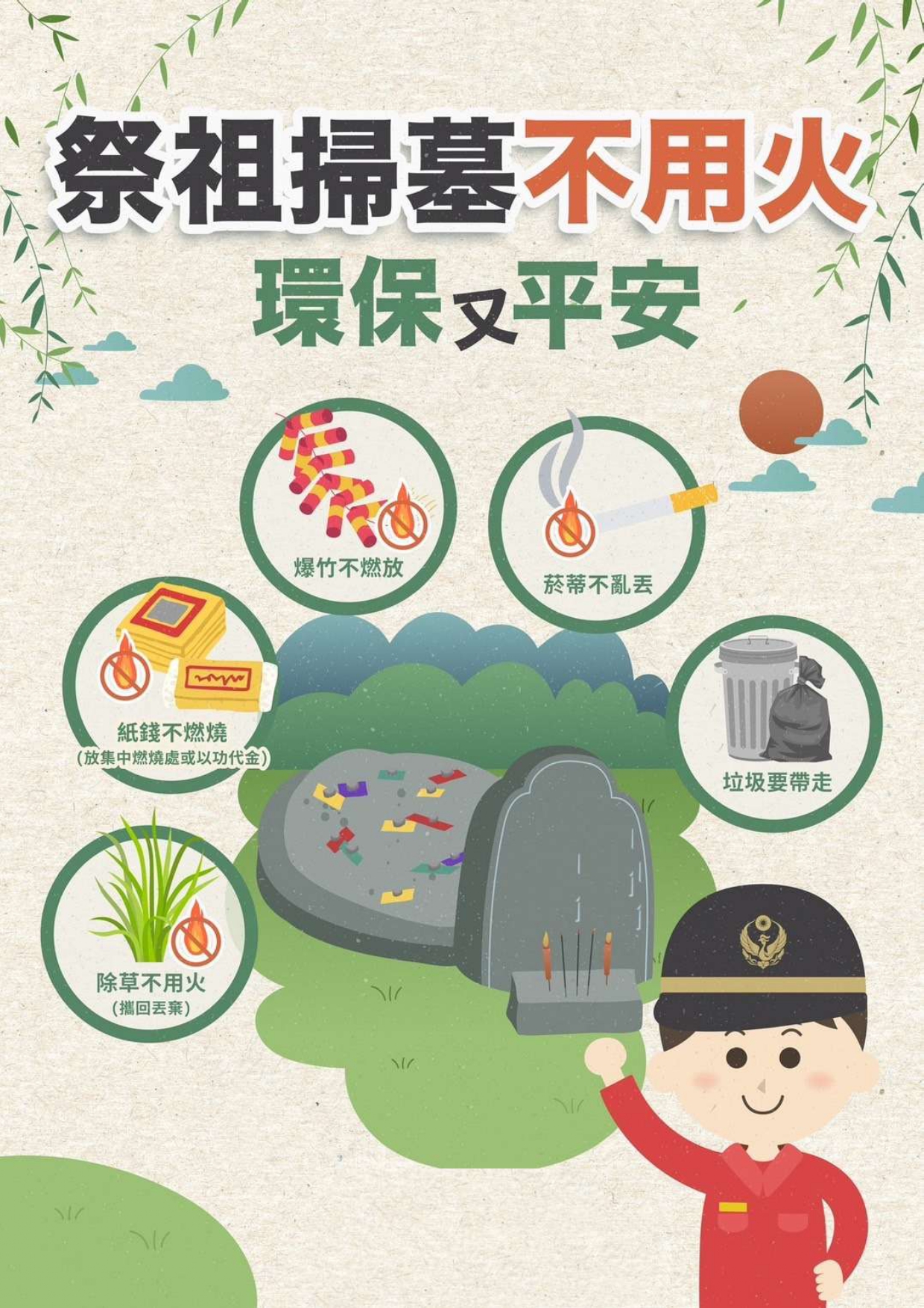 祭祖掃墓不用火 環保又平安